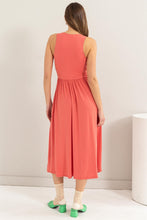 Load image into Gallery viewer, HYFVE Sleeveless Slit Midi Dress