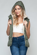 Load image into Gallery viewer, Snobbish Snap and Zip Closure Hooded Vest