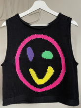 Load image into Gallery viewer, Smiley Round Neck Sweater Vest