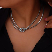 Load image into Gallery viewer, Titanium Steel Knot Necklace