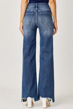 Load image into Gallery viewer, Risen Full Size High Rise Frayed Hem Wide Leg Jeans