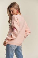 Load image into Gallery viewer, ADORA Stars Pattern Round Neck Drop Shoulder Sweater