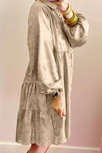 Load image into Gallery viewer, Metallic Sheen Long Sleeve Mini Dress