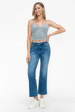 Load image into Gallery viewer, bytos Full Size Cat&#39;s Whiskers Mid Rise Ankle Jeans