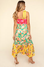 Load image into Gallery viewer, Haptics Floral Color Block Maxi Dress with Pockets