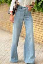 Load image into Gallery viewer, Wide Leg Jeans with Pockets