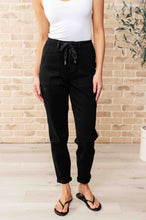 Load image into Gallery viewer, Carmen Double Cuff Joggers in Black