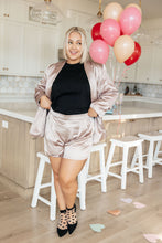 Load image into Gallery viewer, Champagne and Roses Satin Blazer