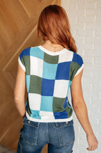 Load image into Gallery viewer, Disco Darling Checkered Sleeveless Sweater