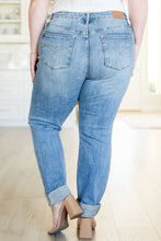 Load image into Gallery viewer, Elodie Mid Rise Distressed Boyfriend Jeans