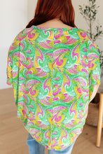 Load image into Gallery viewer, Essential Blouse in Painted Green and Pink