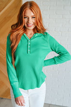 Load image into Gallery viewer, Greensleeves Waffle Knit Henley