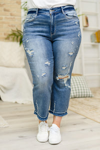 Harley Distressed Ankle Hem Jeans