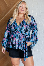 Load image into Gallery viewer, Have it All Angel Sleeve Top in Abstract Magenta