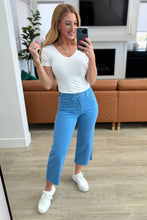 Load image into Gallery viewer, Lisa High Rise Control Top Wide Leg Crop Jeans in Sky Blue