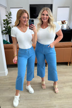 Load image into Gallery viewer, Lisa High Rise Control Top Wide Leg Crop Jeans in Sky Blue