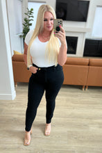 Load image into Gallery viewer, Audrey High Rise Control Top Classic Skinny Jeans in Black