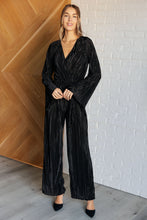 Load image into Gallery viewer, Night Out Plisse Jumpsuit