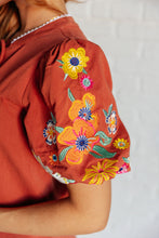 Load image into Gallery viewer, No Concerns Embroidered Sleeve Blouse