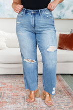 Load image into Gallery viewer, Nora High Rise Rigid Magic Destroy Slim Straight Jeans