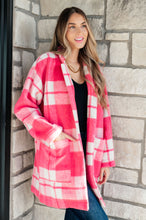 Load image into Gallery viewer, Passion in Plaid Coat in Pink