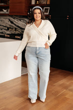 Load image into Gallery viewer, Requisite Request Surplice Crop Sweater