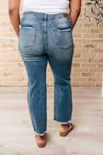 Load image into Gallery viewer, Sammy High Waist Distressed Crop Straight Leg Jeans