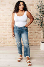 Load image into Gallery viewer, Sammy High Waist Distressed Crop Straight Leg Jeans