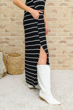 Load image into Gallery viewer, Striped Maxi Dress In Black