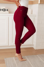 Load image into Gallery viewer, Wanda High Rise Control Top Skinny Jeans Scarlet