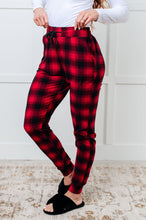 Load image into Gallery viewer, Your New Favorite Joggers in Red Plaid