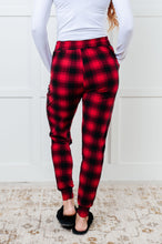 Load image into Gallery viewer, Your New Favorite Joggers in Red Plaid