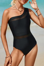 Load image into Gallery viewer, Single Shoulder One-Piece Swimwear