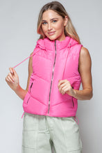 Load image into Gallery viewer, Snobbish Zip Up Quilted Hooded Vest