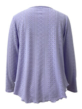 Load image into Gallery viewer, Eyelet Long Sleeve Blouse