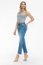 Load image into Gallery viewer, bytos Raw Hem Distressed Mid Rise Crop Jeans