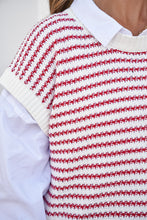 Load image into Gallery viewer, Round Neck Striped Sweater Vest