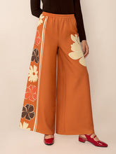 Load image into Gallery viewer, Printed Elastic Waist Wide Leg Pants