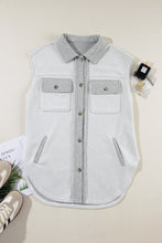 Load image into Gallery viewer, Pocketed Button Up Collared Neck Vest