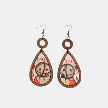 Load image into Gallery viewer, Wooden Teardrop Shape Earrings