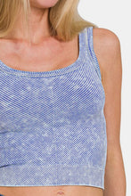 Load image into Gallery viewer, Zenana Washed Ribbed Scoop Neck Wide Strap Tank