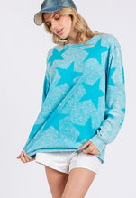 Load image into Gallery viewer, SAGE + FIG Mineral Wash Star Pattern T-Shirt