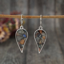 Load image into Gallery viewer, Natural Stone Dangle Earrings