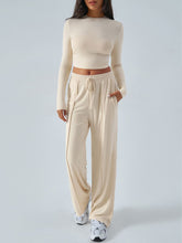 Load image into Gallery viewer, Devine Round Neck Long Sleeve Top and Pants Set