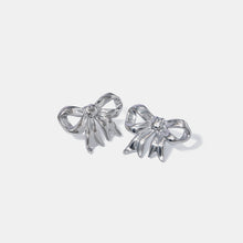 Load image into Gallery viewer, Stainless Steel Bow Stud Earrings