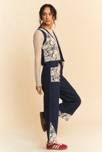 Load image into Gallery viewer, Davi &amp; Dani Lace Patch Open Front Denim Vest