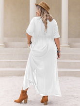 Load image into Gallery viewer, Plus Size Round Neck Half Sleeve Dress