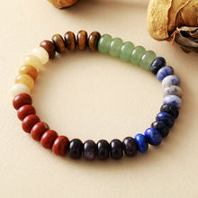 Load image into Gallery viewer, Contrast Natural Stone Bead Bracelet