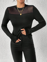 Load image into Gallery viewer, Mock Neck Long Sleeve T-Shirt