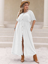 Load image into Gallery viewer, Plus Size Round Neck Half Sleeve Dress